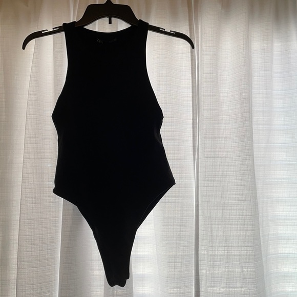 Zara Tops - NWT Zara Halter Black Body Suit